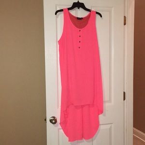 Coral cocktail dress